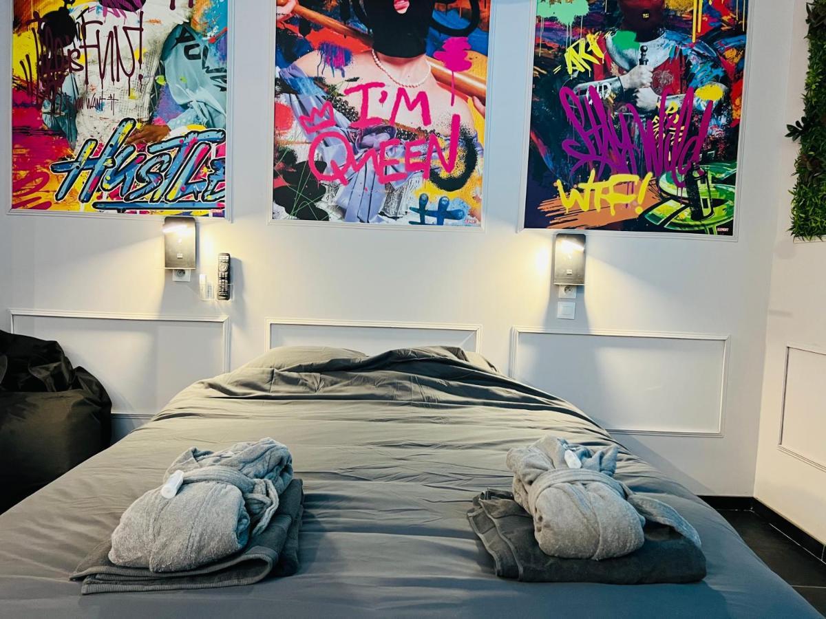 Capsule Street Art - Sauna- Jacuzzi - Playstation 5 - Billard - Netflix - Home Cinema - Terrasse Douai Kültér fotó