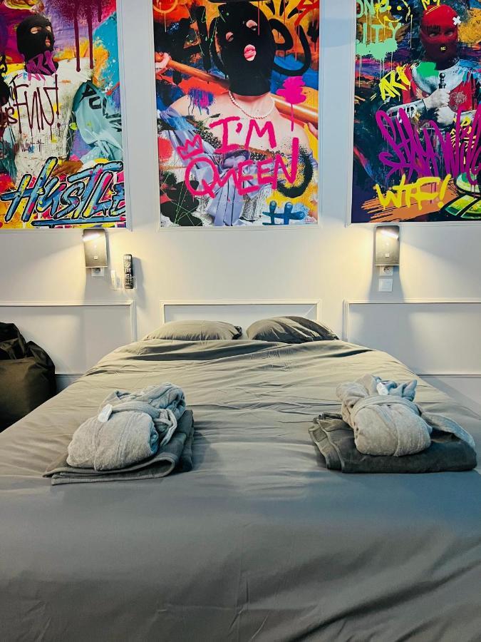 Capsule Street Art - Sauna- Jacuzzi - Playstation 5 - Billard - Netflix - Home Cinema - Terrasse Douai Kültér fotó
